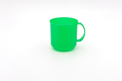 Caneca plástica verde